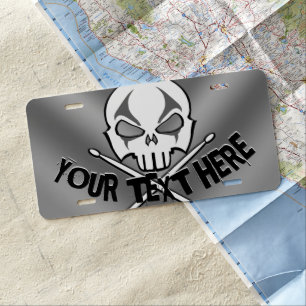 Rock & Roll License Custom Drummer License Plate