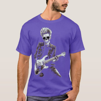 Rock Roll Music Concert Festiwal Skeleton Hallowee T-Shirt