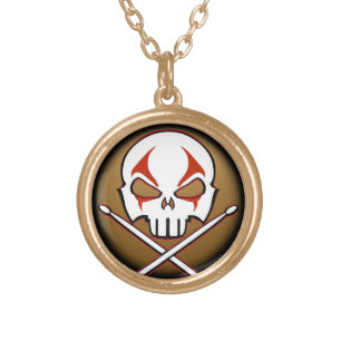 Rock & Roll Necklace Cool Heavy Metal Drummer Gift