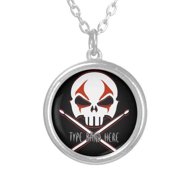 Rock & Roll Necklace Heavy Metal Necklace Jewelry (Front)