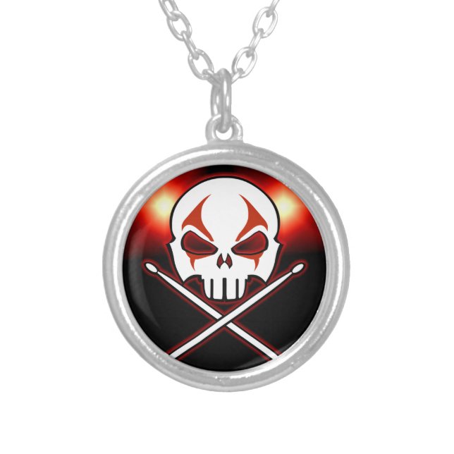 Rock & Roll Necklace Heavy Metal Necklace Jewelry (Front)