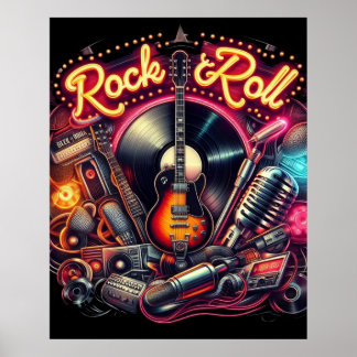 Rock & Roll Poster