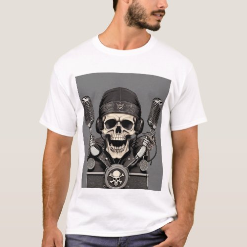 Rock  Roll Riot Get Your Skull On T_Shirt