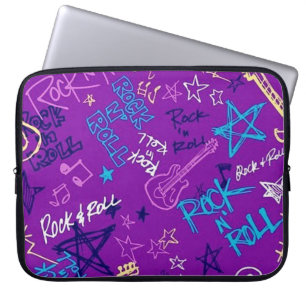 Rock & Roll Rock Star Purple Laptop Sleeve