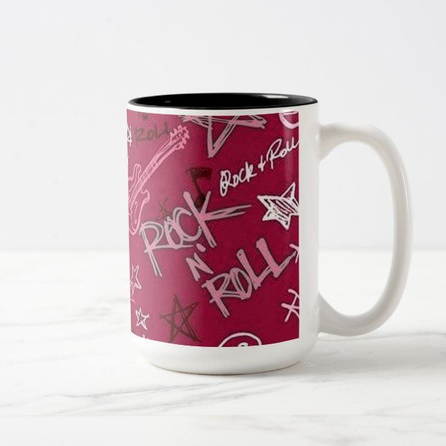 Rock & Roll Rock Star Red Coffee Mug (Right)