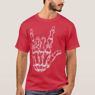 Rock & Roll Skeleton Guitar Music Lover Rockstar T T-Shirt