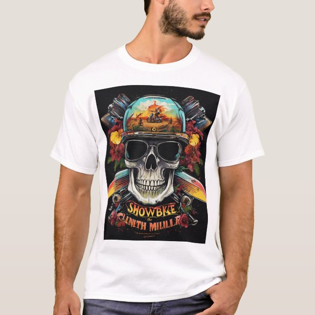 Rock & Roll Skull Festival Tee | Electric Guitar  (Front)
