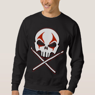 Rock & Roll Sweatshirt Heavy Metal Drummer Shirt