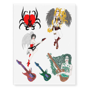 Rock And Roll Temporary Tattoos | Zazzle