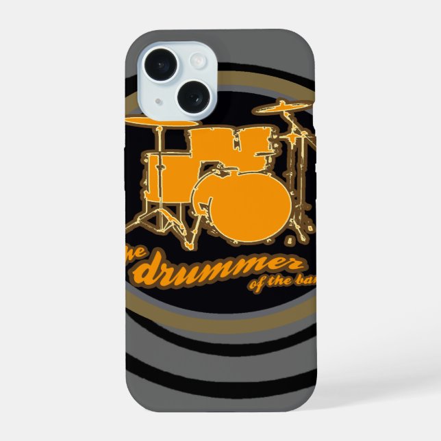 rock & roll ~ the drummer iphone case (Back)