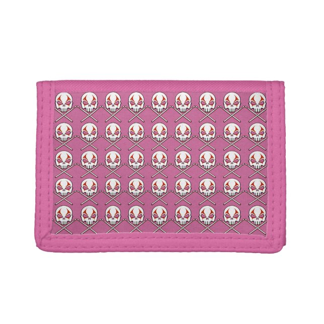 Rock & Roll Wallet Pink Heavy Metal Drummer Wallet (Front)