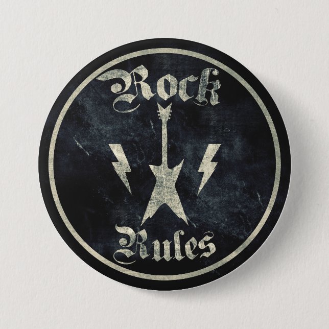 Rock Rules !! Button (Front)