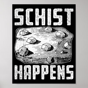 Rock science pun design for geology nerds poster