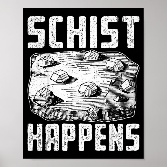 Rock science pun design for geology nerds  poster (Front)