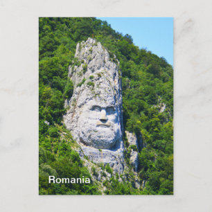 Rock sculpture in Romania Postcard