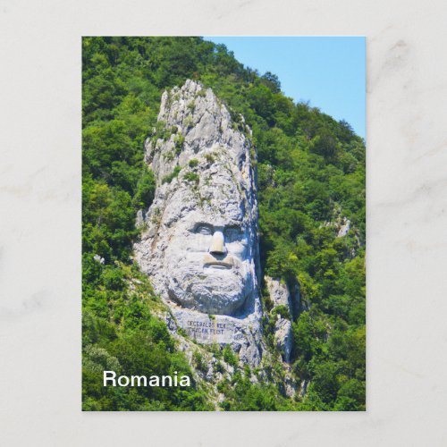 Rock sculpture in Romania Postcard