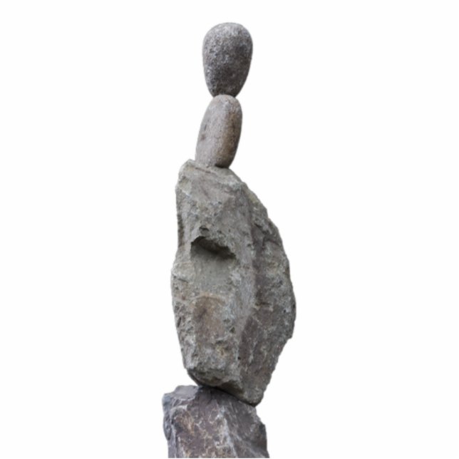 Rock Sculpture Keychain (Front)