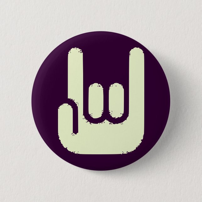 rock sign button (Front)