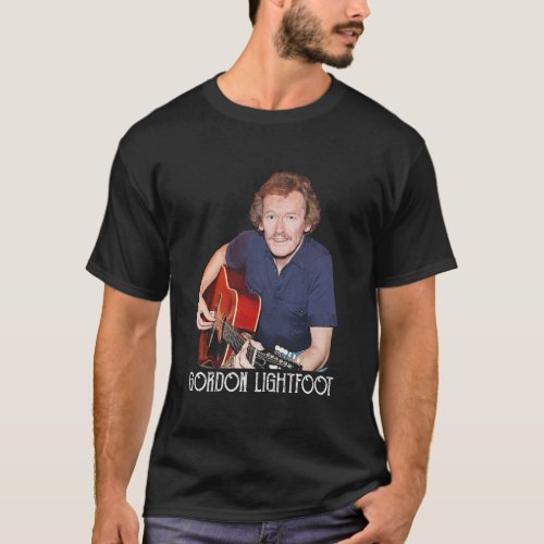 Rock Singer Gordon Lightfoot T_Shirt