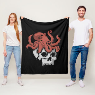 Rock Skull Heavy Metal Fleece Blanket