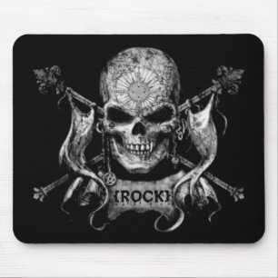 Rock Skull Mouse Pad