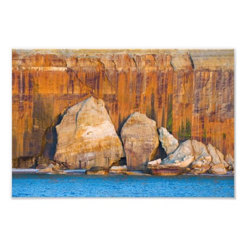 Rock slabs Pictured Rocks National Lakeshore MI Photo Print