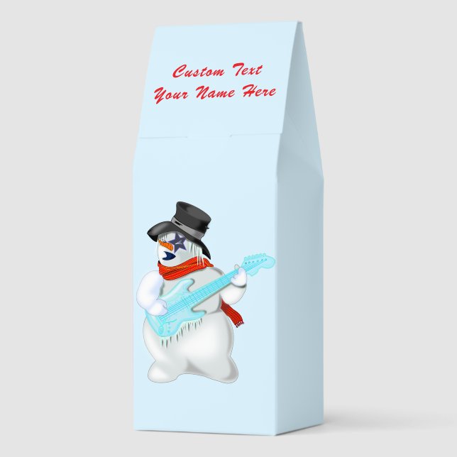 Rock Snowman Christmas Roasted Coffee Custom Text (Back)