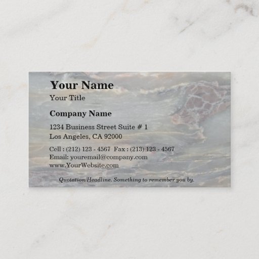 Customizable Rock Solid Earth layers Business Cards