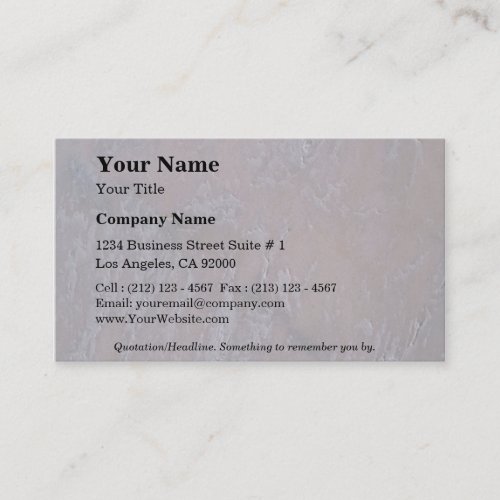 Rock Solid Subtle Business Cards
