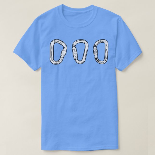 Rock Sport Climbing Karabiner belay T T-Shirt (Design Front)