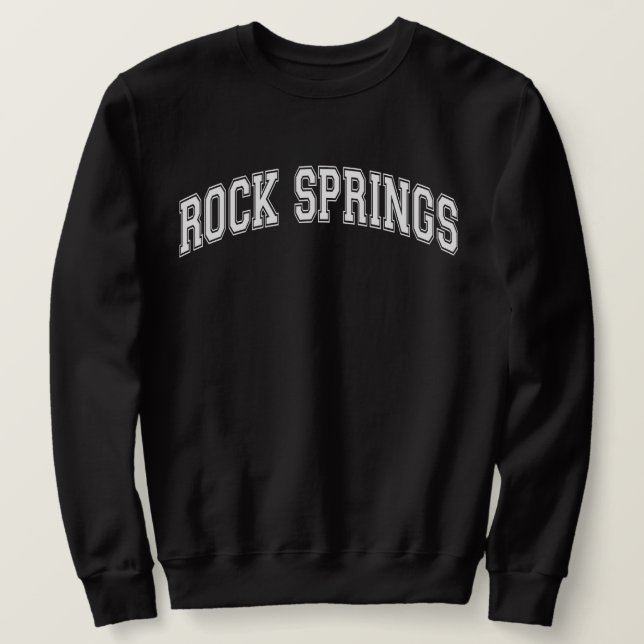 ROCK SPRINGS University-Style America College Sweatshirt (Design Front)