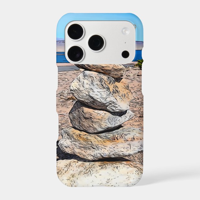 Rock Stacking Iphone Case (Back)