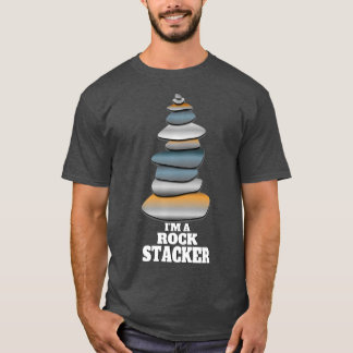 Rock Stacking Rock Stacker Cairn Hiking Gift T-Shirt