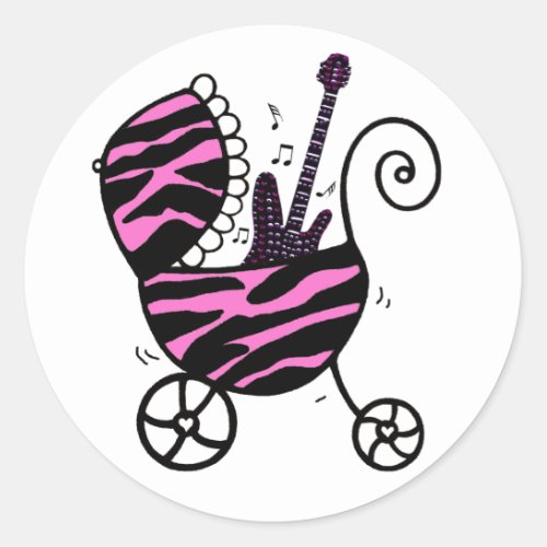 ROCK STAR Baby Girl Stickers