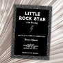 Rock Star Baby Shower Black Rock And Roll Invitation
