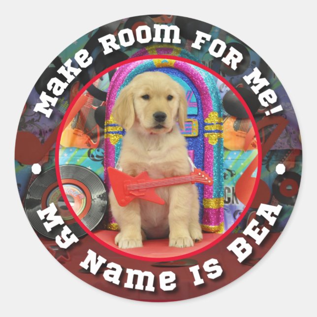 Rock Star Bea Classic Round Sticker (Front)