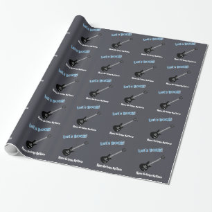Rock Star Birthday Boy Wrapping Paper