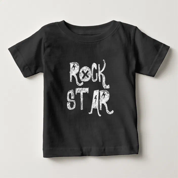 ROCKO SKULL Baby-T-Shirt schwarz 