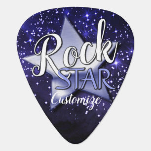 Rock Star Blue Twilight Guitar Pick