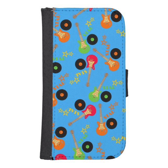 Rock Star Boy birthday party Samsung Galaxy Wallet Case (Front)