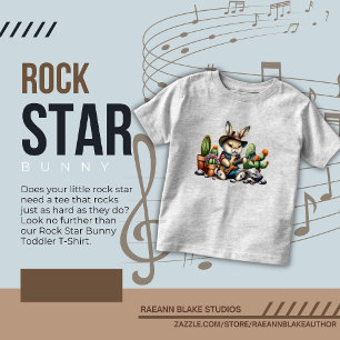 Rock Star Bunny Toddler T-Shirt