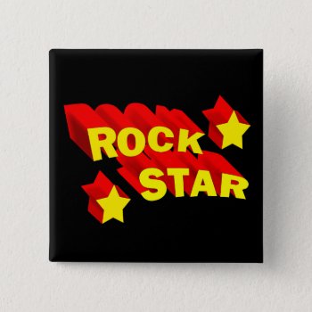 Rock Star Button by oldrockerdude at Zazzle