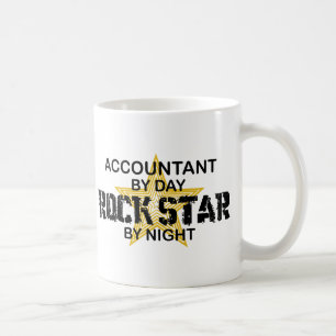 Rock Star by Night - Accountant Coffee Mug