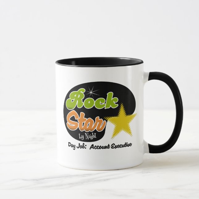 Rock Star By Night - Day Job Account Executive Mug (Right)