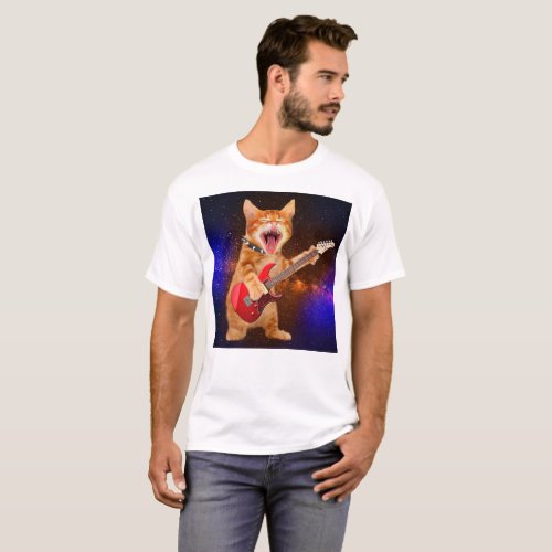 Rock star cat T_Shirt