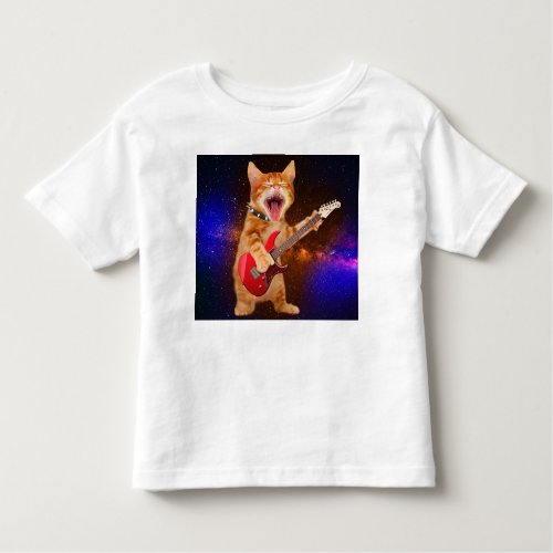 Rock star cat toddler t_shirt