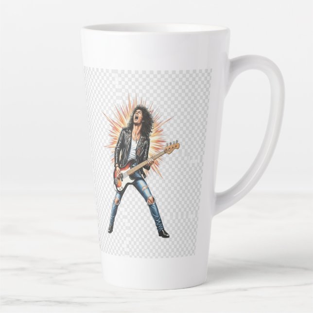 Rock star coffee latte mug (Right)