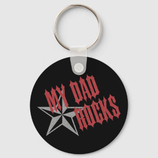 Rock Star Dad ~ Father's Day Keychain