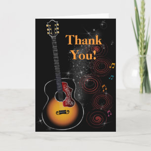 Rock Star - Dankkarte Letterpress Thank You Card