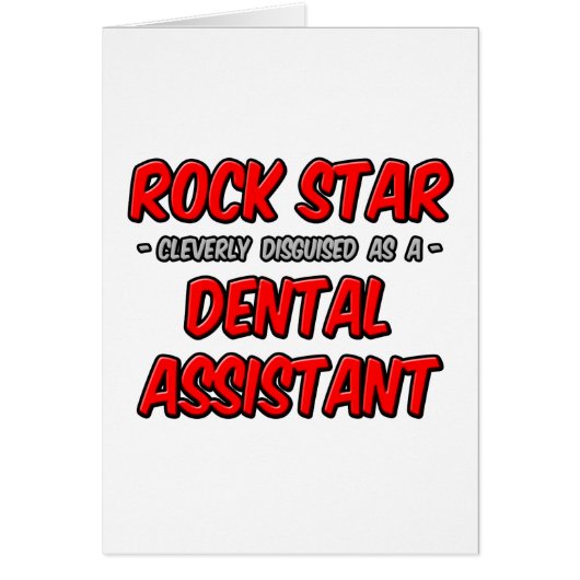 Rock Star ... Dental Assistant Cards (Front)